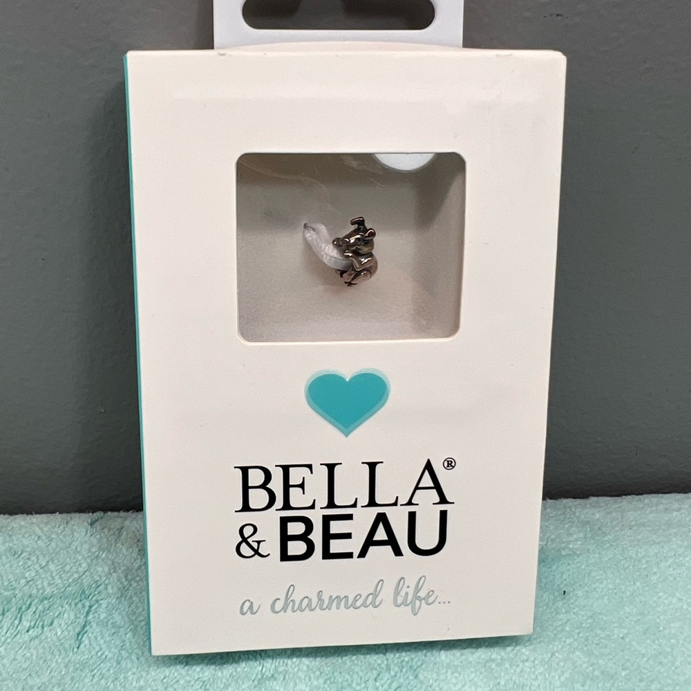 Bella and Beau Silver Dog Collar Charm - silver dog